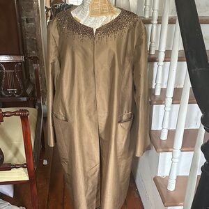 Lafayette 148 New York Brown evening  Coat